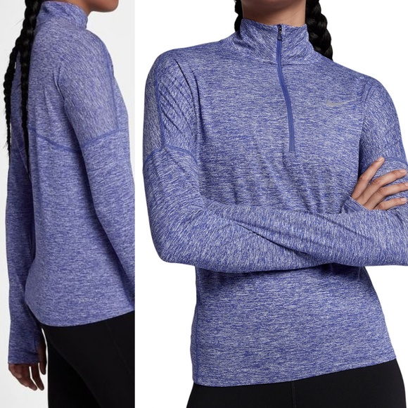 Nike Tops - NIKE Dri-Fit Element Half Zip Long Sleeved Top